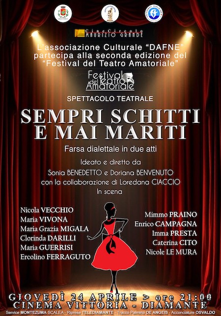“Sempre schitti e mai mariti” in scena a Diamante (CS)