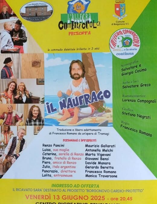 IL NAUFRAGO in scena a Gossolengo (PC)