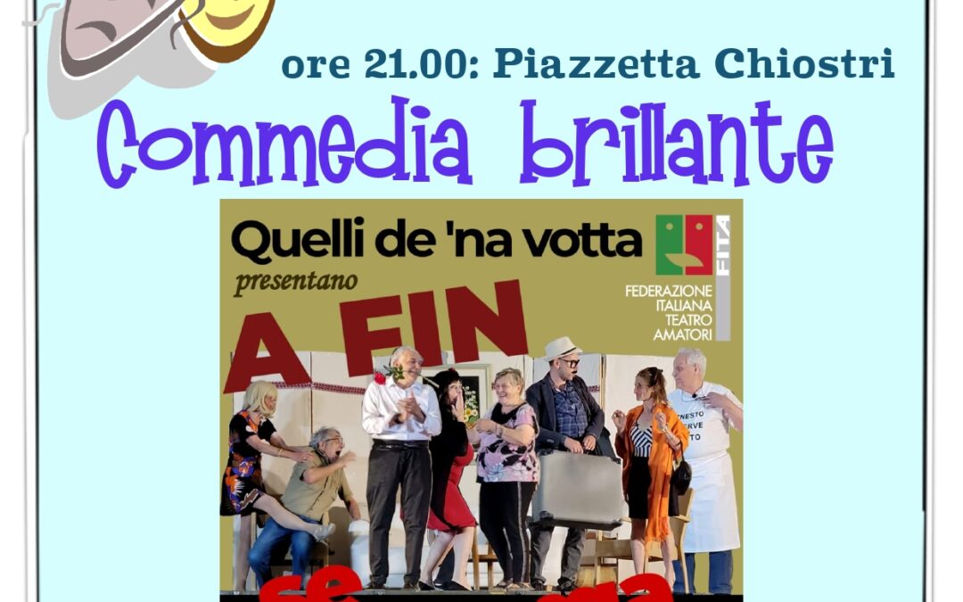 Commedie dialettali e concerti in scena a Moneglia (GE)