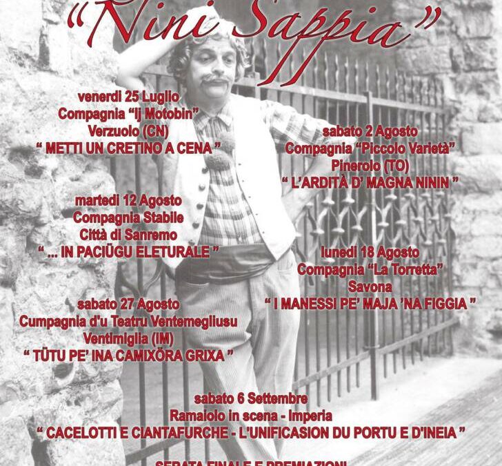 26° Rassegna di Teatro Dialettale “Nini Sappia” in scena in Piemonte e Liguria